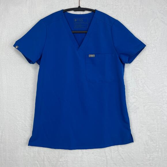 Figs Scrub Set Royal Blue Zamora Jogger Pants XSP Catarina One-Pocket Top XS - Picture 2 of 16
